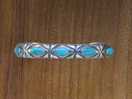1940-50 Navajo 5 Stone Bracelet01