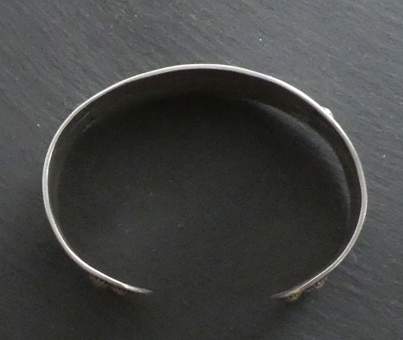 ​Whirling Log Navajo ingot bracelet 1920s