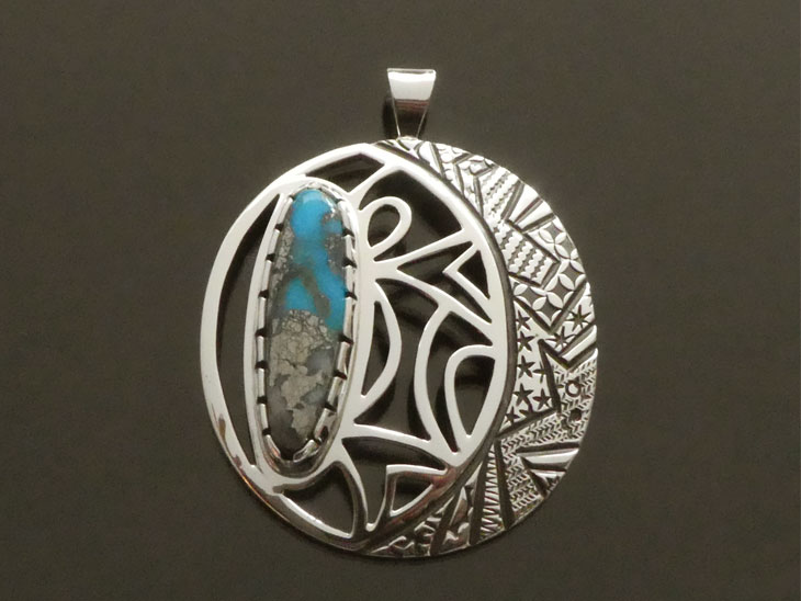 Jared Chavez,Turquoise pendant