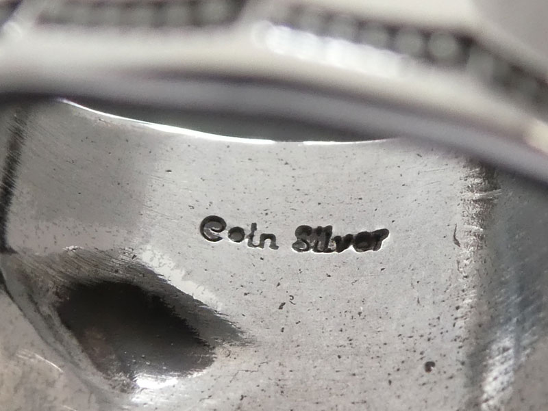 Perry Shorty Eight points star Coin silver Ring /Blue Sky Trading